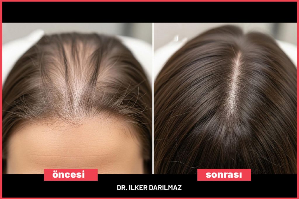 Saç Mezoterapi Öncesi Sonrası Görseller